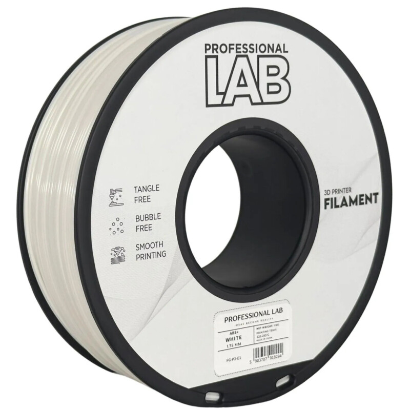 Professional Lab - ABS + Filament - Bílý (1,75 mm, 1 kg)